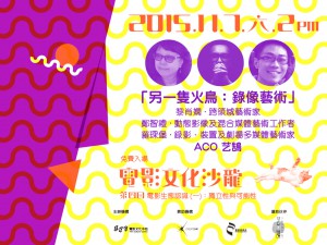 「另一隻火鳥：錄像藝術」橫額